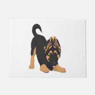 German Shepherd Puppy  Doormat