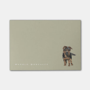German Shepherd Puppy Drawing Post-it Notes