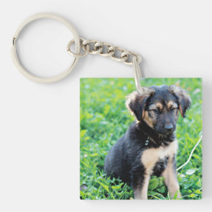 German Shepherd Puppy Key Ring
