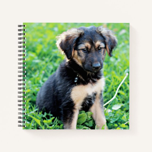 German Shepherd Puppy Notebook (Front)