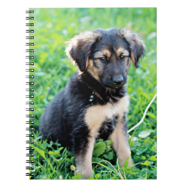 German Shepherd Puppy Notebook (Front)