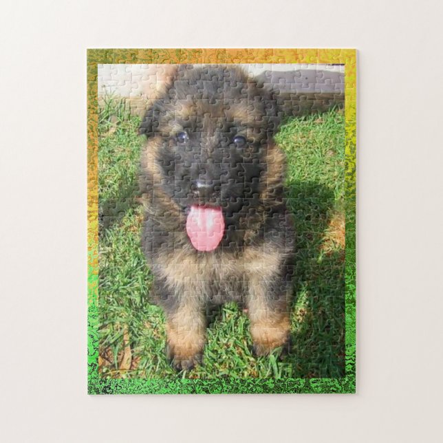 German Shepherd Puppy Puzzle (Vertical)