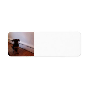German Shepherd Puppy Sitting Return Address Label