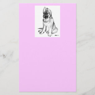 German Shepherd Puppy Stationery