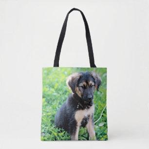 German Shepherd Puppy Tote Bag