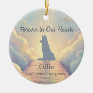 German Shepherd Rainbow Bridge Ornament