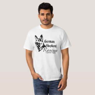 German Shepherd Rescue 2 sided Shirt adopt foster