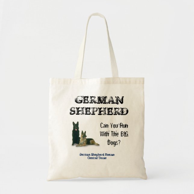 German Shepherd Rescue Central Texas tote bag (Front)