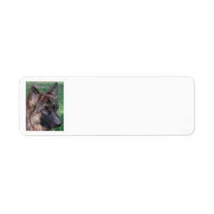 german shepherd return address label