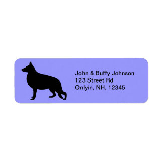 German Shepherd Return Address Label