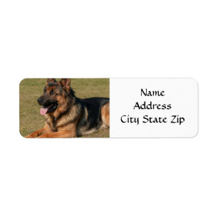 *GERMAN SHEPHERD* RETURN ADDRESS LABEL