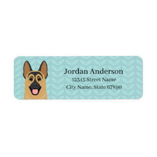 German Shepherd Return Address Labels