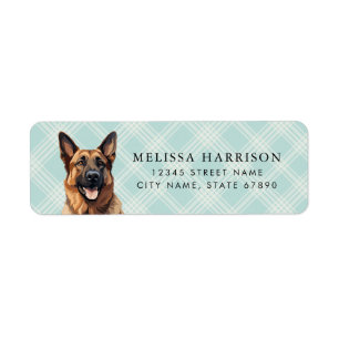 German Shepherd Return Address Labels