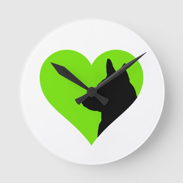 German Shepherd     Round Clock (Front)