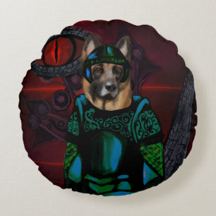 German Shepherd Round Cushion