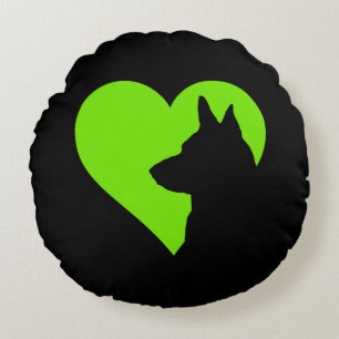 German Shepherd   Round Cushion