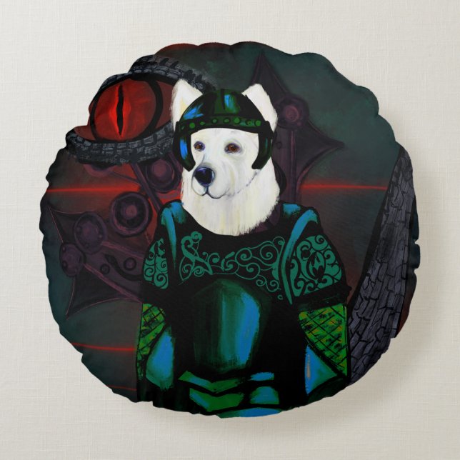 German Shepherd            Round Cushion (Front)