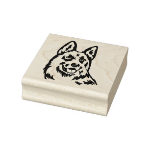 German Shepherd Rubber Stamp