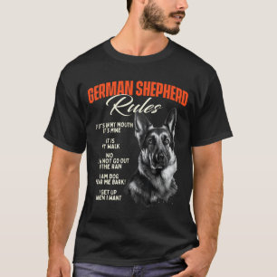 German Shepherd Rules - Dog Lover Animal Pet Breed T-Shirt