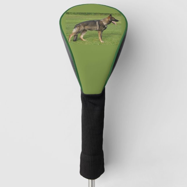 German Shepherd Sable Full Golf Head Cover (Front)