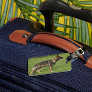 German Shepherd Sable Full Luggage Tag