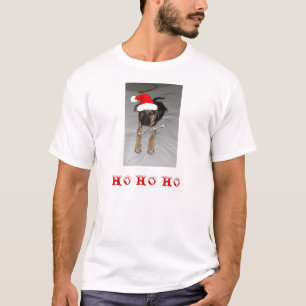 German Shepherd Santa Hat T-Shirt