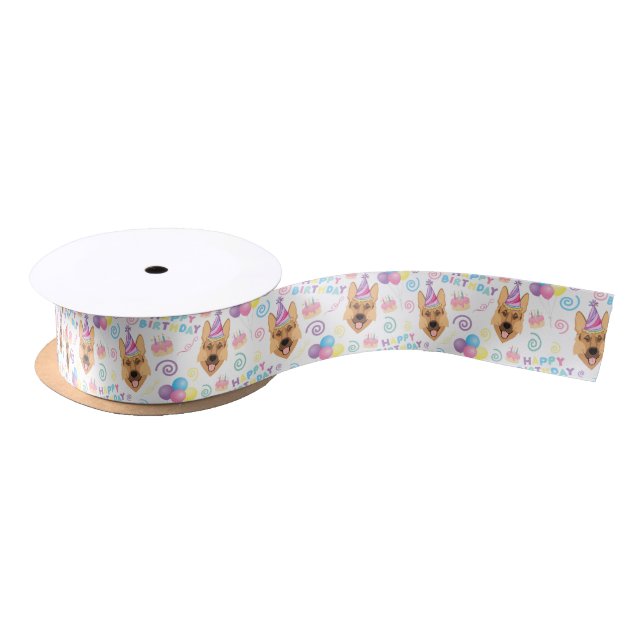 German Shepherd Satin Ribbon (Spool)