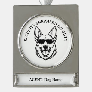 German Shepherd Security Ornament