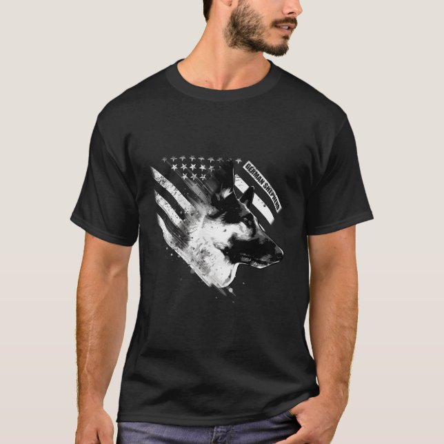 German Shepherd Service Dog T-Shirt (Front)