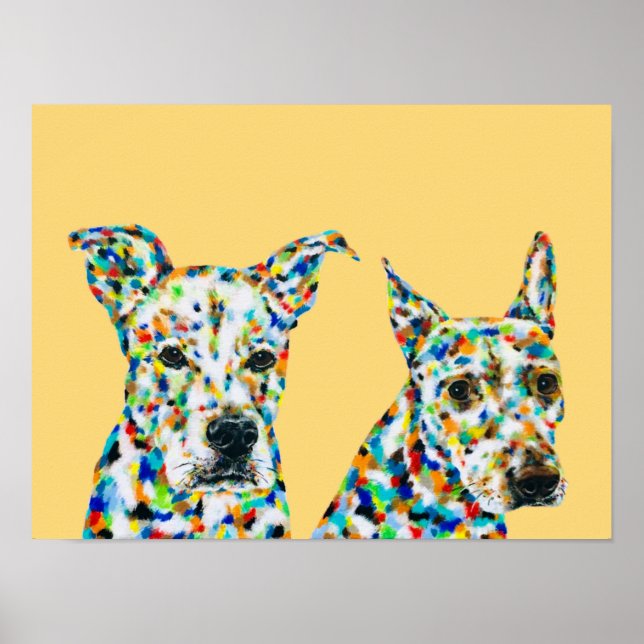 German Shepherd Shar pei and Pitbull Lab Mix  Post Poster (Front)