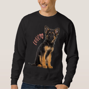 German Shepherd Shepard Dog Mum Dad Love Pet 4 Sweatshirt