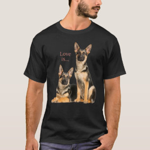 German Shepherd Shepard Dog Mum Dad Love Pet   8 T-Shirt
