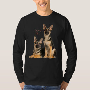 German Shepherd Shepard Dog Mum Dad Love Pet 8 T-Shirt