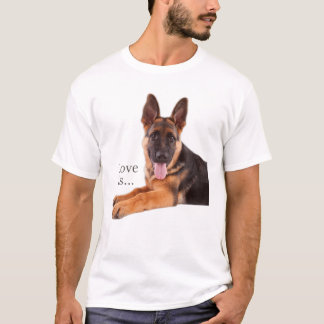 German Shepherd Shepard Dog Mum Dad Love Pet Puppy T-Shirt