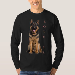 German Shepherd Shepard Dog Mum Dad Love Pet Puppy T-Shirt