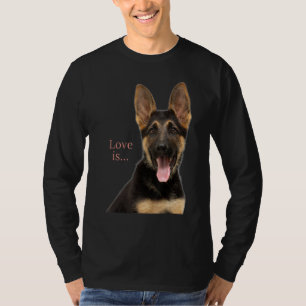 German Shepherd Shepard Dog Mum Dad Love Pet T-Shirt
