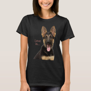German Shepherd Shepard Dog Mum Dad Love Pet T-Shirt