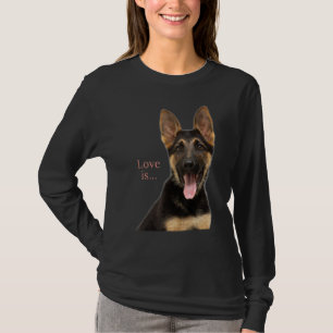 German Shepherd Shepard Dog Mum Dad Love Pet T-Shirt