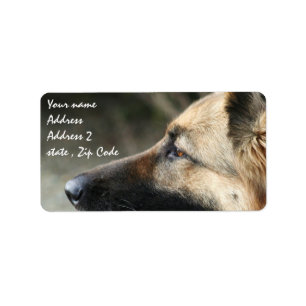 German Shepherd Shipping Labels