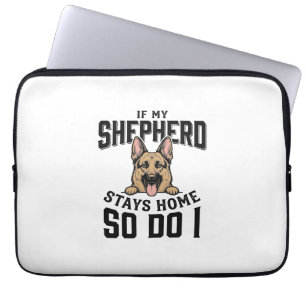 German Shepherd Shirt No Shepherd No Show Dog Love Laptop Sleeve