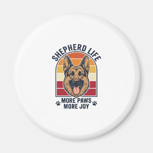 German Shepherd Shirt Retro Engraving Dog Lover Gr Magnet