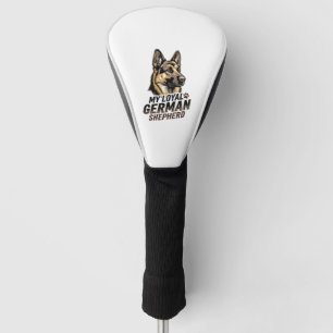 German Shepherd Shirt Vintage Engraving Dog Lover  Golf Head Cover