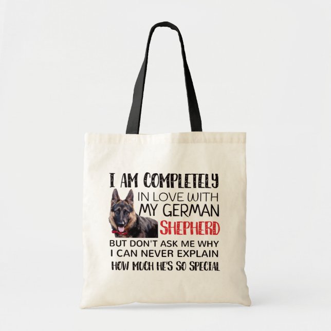 German shepherd shopping tote bag (Front)
