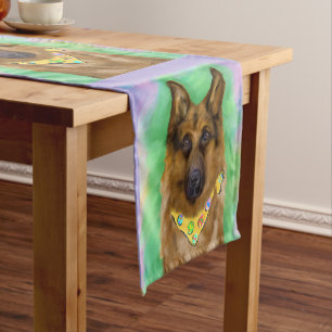 German Shepherd Short Table Runner