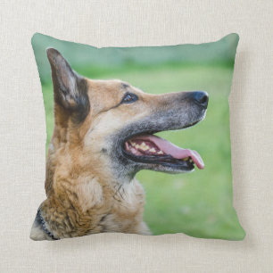 German Shepherd Side Portrait Cushion