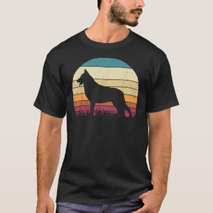 German Shepherd Silhouette Retro K9 Pet Dog Lover  T-Shirt
