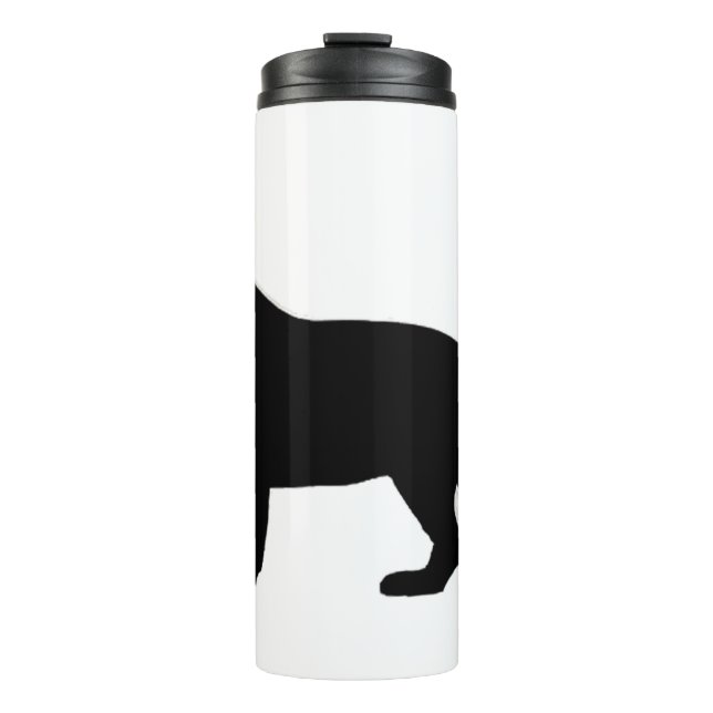 german shepherd silo black thermal tumbler (Front)