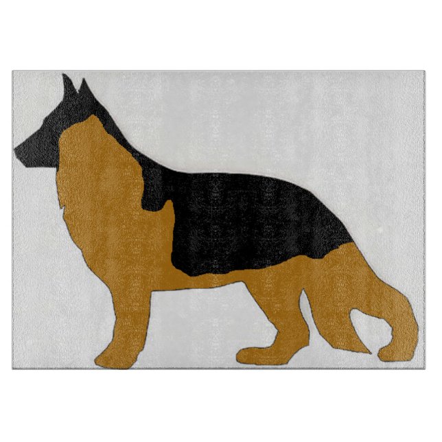 German Shepherd silo Cutting Board (Front)
