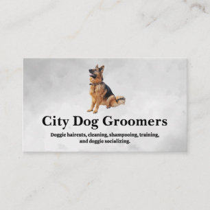 German Shepherd Sitting Dog Business Card