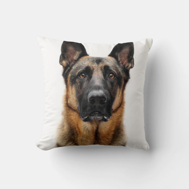 German Shepherd Sitting Up Cushion (Front)